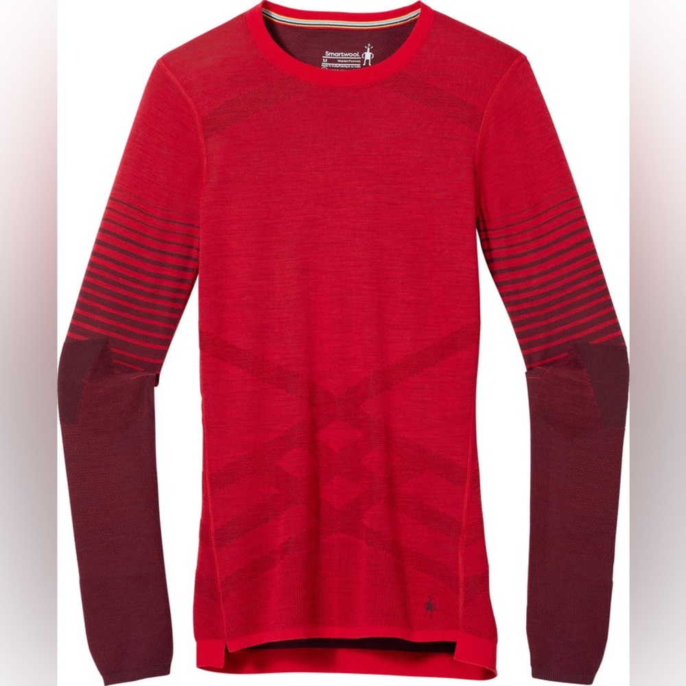 S 🔖 Women's Intraknit™ Merino 200 Crew In Pomegranate Red SW016412G65